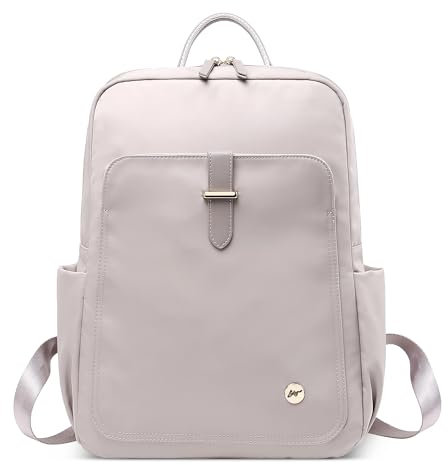 DEEVORCA Mode Reisen Damen Rucksack Anti Diebstahl Wasserdicht Schulrucksack für 15.6 Zoll Laptop mit Griff Tagesrucksack Urlaub Lässig Täglich Nylon College Tasche Damen Backpack Rosa