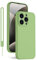 KPPIT iPhone 15 Pro Max Silicone Case 6.7-Inch,Shockproof Cover with Microfiber Lining,Silky-Soft Touch Full-Body Protective Phone Case(Matcha Green)