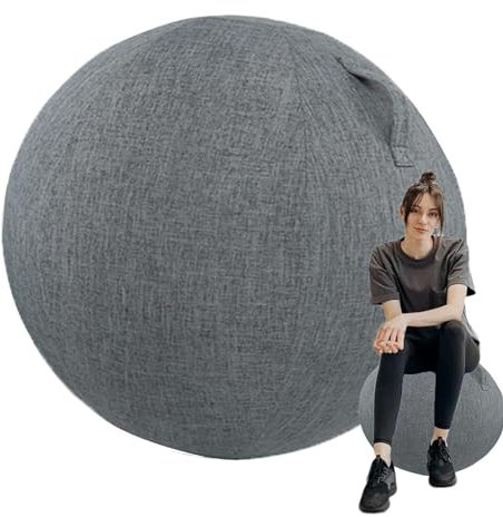 DIXII Yoga-Ball-Abdeckung, Sitzballstuhl Für Büro Und Zuhause, Für Geburtsball, Stabilitätsball, Fitnessball, Balanceball,001,75CM