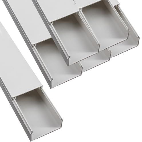 40x 1m yourDroid Kabelkanal - 40x25 mm weiss - Selbstklebend