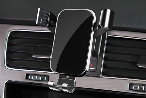 REDAEL Handyhalterung Auto für VW Golf 7 7.5th Generation 2014-2023, Kfz-Handyhalterung 360° Drehbar Handyhalter, EIN-Knopf-Release Smartphone Halter, Autohalterung Zubehör,A Black