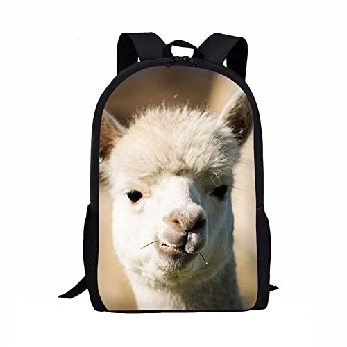 Wpamlrta Alpaka-Rucksack für Kinder, Kleinkinder, Jungen, Mädchen, Kindergarten, Vorschule, niedlicher Rucksack für Kinder, Alpaka-Tier, One size