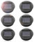 Aoreun 6 Stück Solarleuchten Ersatzteile, 8cm Solarleuchten Ersatz Top mit LED Leuchtmitteln, Wasserdicht Solar Ersatzdeckel Solarleuchten, Solarpanel Ersatzteil für Solarlaterne Garten AuÃŸe DIY