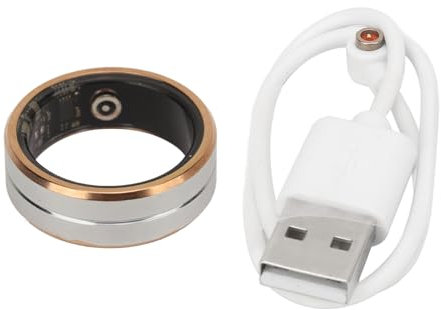 POYHKFD IP68 Wasserdichter Smart-Ring-Fitness-Tracker, Smart-Ring mit APP, Smart-Gesundheitsring, Schlafüberwachung, Schrittzählung, Kamerasteuerung, Gesundheits-Tracker-Ring für Den(21.5mm/0.85in)