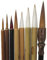 Shanlian Hubi Claborate-Style Peinture Écriture Pinceau Aquarelle Chinoise Calligraphie Set Kanji Japonais Sumi Peinture Dessin Pinceaux 8 Pièces/Set + Support de Pinceau Rouleau Bambou