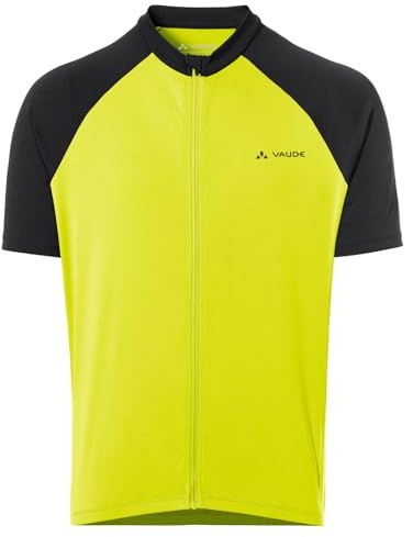 VAUDE Men's Matera FZ Tricot II, Fullzip Radtrikot für Herren, Passform: Slim fit, Bright Green, S