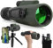 15-45x50 Zoom Monocular Telescope, Portable Monoculars for Adults with BAK4 Prisms & FMC Lens, Compact Waterproof HD Monoculars with Smart Phone Adapter Tripod for Bird Watching Hiking Camping