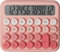 Calcolatrice Kukajoy, 12 cifre, Set di 7 colori (Rosa)