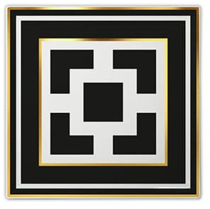 Baci Milano Vassoio Gourmet quadrato piccolo 11x11 cm cm Linea Optical