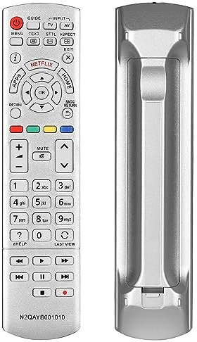 Mando a Distancia N2QAYB001010 Compatible con Panasonic TV TX-40CSN638 TX-40CST636 TX-43CXW754 TX-49CX740E TX-50CXC725 TX-50CXE720 TX-55DXW654 TX-58DX700E Sustitución Controlador con Netflix Botone