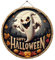 Halloween Geist Türschild Deko aus Holz, Happy Halloween, Willkommensschild Fröhliches Halloween Eingangstür