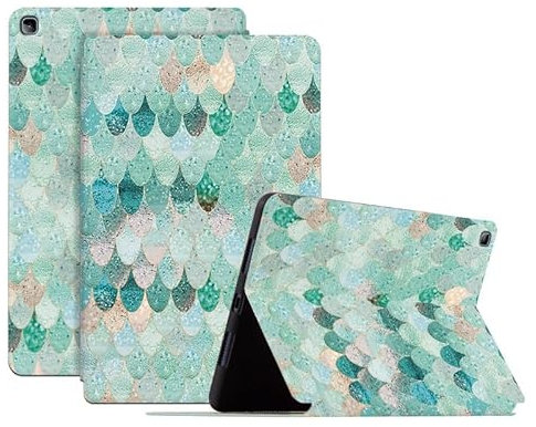 SNCLET Cover per Honor Pad X8 Custodia protettiva per Tablet Slim con Auto Sleep/Wake up Supporto Case in Pelle PU Custodia per Honor Pad X8 10.1/AGM3-W09HN,Onde Verdi