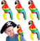 4 Stück Aufblasbarer Papagei Luftballon, Helium Ballon Papagei Aufblasbar, Aufblasbare Papagei, Piraten Papagei Kostüm Zubehör für Karneval Mottoparty Dekoration Geburtstagsparty Foto Requisiten