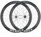 Carbon Rennrad Radsatz, 700C Drahtreifen mit Reflektierendem Muster, Center Lock Tonnenachsen Scheibenbremse, 50mm Tiefer Radsatz