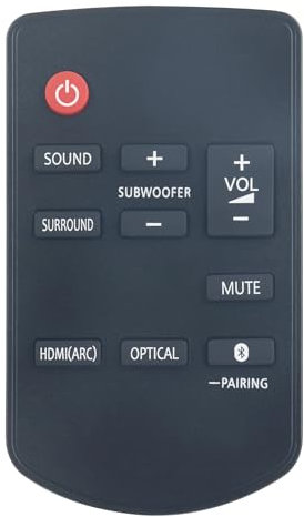 AULCMEET Remote Control, N2QAYC000115 New Replace Remote fit for Panasonic Home Theater Sound Bar System SC-HTB688 SC-HTB498 SC-HTB488 SC-HTB488GN SC-HTB498 SC-HTB498GN SC-HTB688
