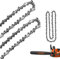 20 Inch Chainsaw Chain, 2 Packs Steel Chain Saw Chains 76 Drive Links 0.058 Gauge 0.325 Pitch Replacement Chainsaw Blade Repair Accessories for Tree Trimming with Heavy Duty Storage Straps