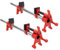 DEEFIINE 3/4 Inch H-Style Professional Wood Gluing Pipe Clamp Set with 30 Steel Pipe. Heavy Duty 1766 Lbs Load Limit,for Woodworking(2-Pack)