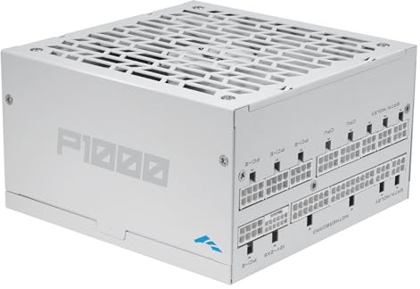 SAMA P1000 1000W 80+ Platinum Netzteil, ATX 3.1,PCIe 5.1, vollmodular, Weiß | 80 Plus Platin zertifiziert, Cybenetics zertifiziert und japanische Kondensatoren, Ultra-leiser 140mm FDB Silent-Lüfter