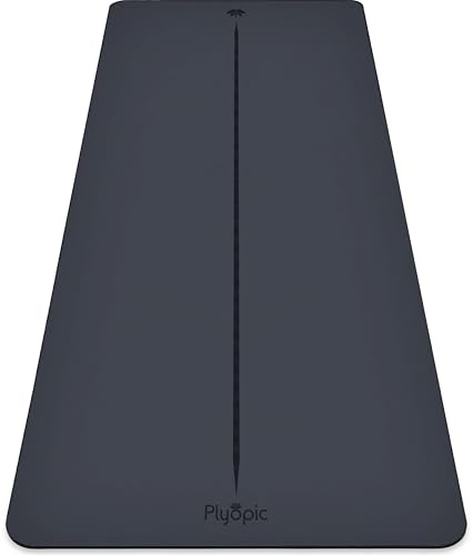 Plyopic Ultra-Grip Pro+ Yoga-Matte – Unschlagbare Rutschfest Leistung. Komfortabel und Schweißresistent. Ausrichtungslinie. Für Yoga, Joga, Pilates, Bikram und Hot yoga