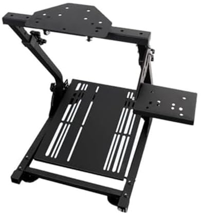 Adjustable Foldable Racing Wheel Stand with Reinforcement Bars for Ultimate Driving Simulation Experience - Compatible with All Major Racing Wheels