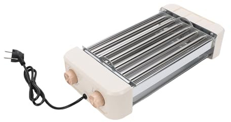 Oreilet Elektrische Hot Dog Roller Maschine, 6 Rollen Indoor Grills, Hot Dog Roller Grill Wurst Herd Maschine BBQ Grillplatte für Familienfeier BBQ, Spieleabend, Küche, Zuhause
