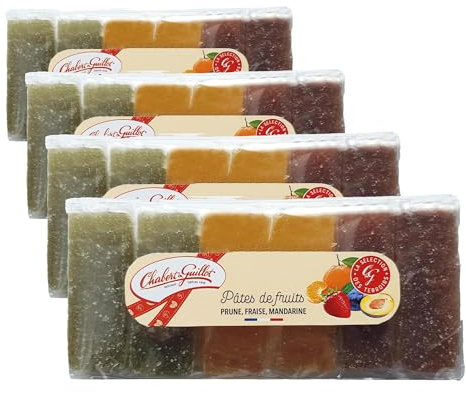 Chabert & Guillot Barquette Pâtes de Fruits 180gr (Lot de 4)
