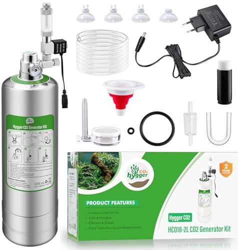 Générateur de CO2 d'aquarium Kit réacteur 2L kit co2 Nano Aquarium 20L-60L