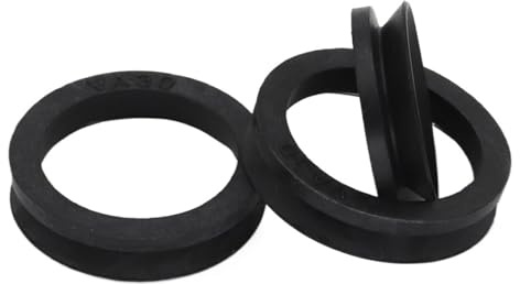 VA 10/20/30/40/50/60/70/80/90/100/150/200/250/300/400-450 NBR Gummi O V Ring Dichtung Dichtung Manschette Drehstange Wellendichtung Schwarz NBR (10 Stück VA-10)