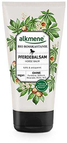 alkmene Pferdebalsam mit Bio Rosskastanie - Kühlt & entspannt - veganer Pferde Balsam ohne Silikone, Parabene, Mineralöl, PEGs, SLS & SLES - Hautpflege (1x 150 ml)