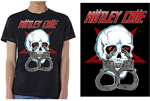 T-Shirt # L Unisex Black # Skull Cuffs 2