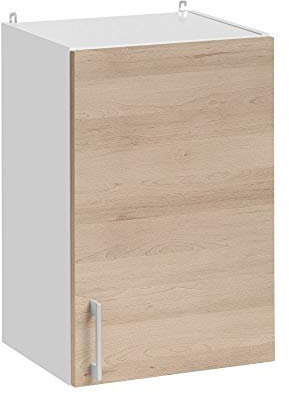 Cuisineandcie - ARMARIO DE COCINA ALTO ECO Roble Natural 1 Puerta L 40 cm + 1 Estante - Mueble de Cocina, Muebles de Cocina, Armario de Cocina