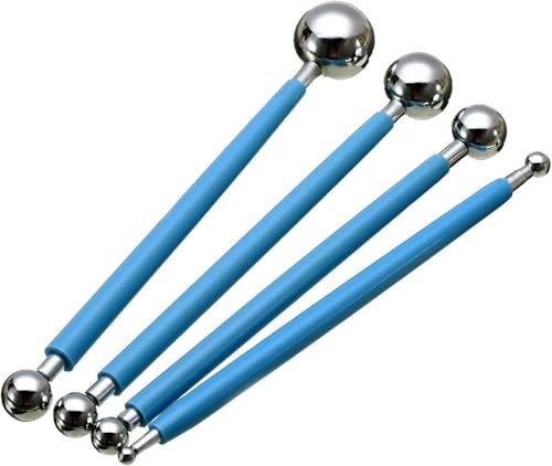 Modellierwerkzeug Clay Sculpting Tool Set,Polymer Modelliermasse Bildhauerwerkzeuge Punktierung Werkzeuge Ball Griffel Fuer Keramik Werkzeug Skulptur Kit Für DIY Modellbau,Tonkeramik,Skulptur,Basteln