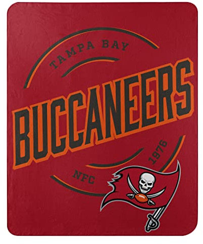 NORTHWEST NFL Tampa Bay Buccaneers Fleece-Überwurfdecke, 127 x 152,4 cm, Kampagne