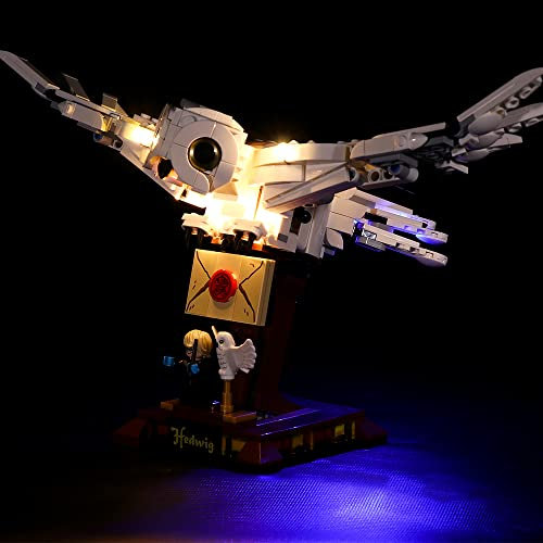 LocoLee Led Light Set for Hedwig, Decoration Lighting Kit for Lego 75979 Hedwig The Owl Figure Collectible Display, Creative Gift DIY Toys