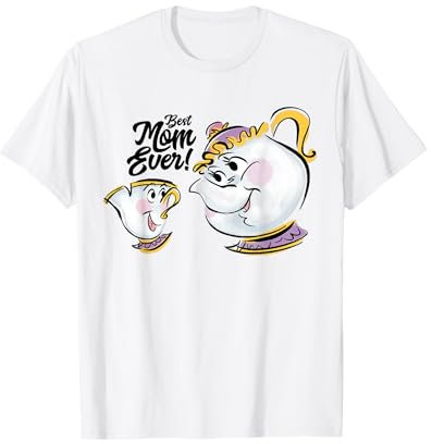 Disney Beauty and the Beast Chip Mrs. Potts Best Mom Ever T-Shirt