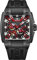 OBLVLO Herren Super Luminous Automatik Uhren Sport Luxus Uhr Quadratische Skelett Mechanische Gummi Armband Uhren GM, GM-BBBR, Mechanisch