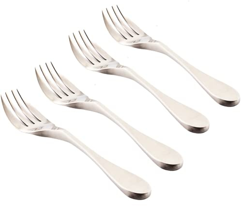 KNORK Original Forged Salad Forks (Set of 4) – Open Stock, 18/10 Stainless Steel – Ergonomic, Matte Finish