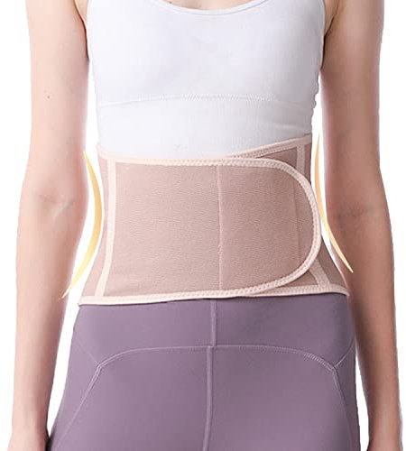 USUN Cinturón de Apoyo Lumbar Cinturón Lumbar con Soporte para Espalda y Abdomen,Calentador e Cintura Vientre, Protección Cintura y Abdomen,Apto para Deporte, Trabajo