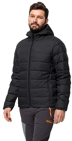 Jack Wolfskin Herren ATHER DOWN Hoody M RDS Daunenjacke, Black, L