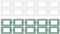 WEB world electronic business Kit da 20 pezzi placca e supporto 3 posti compatibile con Vimar 10 placche e 10 supporti