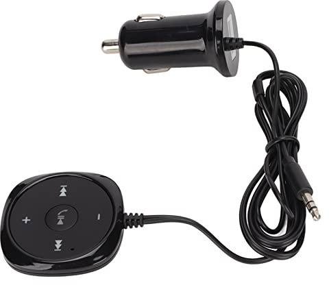 Kit Voiture 5.0, Récepteur Mains Libres sans Fil 5 V 2,1 A avec Port de USB, Port D'entrée AUX 3,5 Mm, pour Smartphone, Tablette