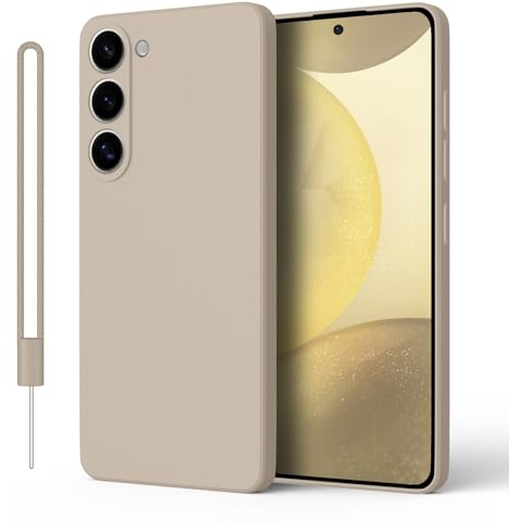 ORDA Hülle Kompatibel mit Samsung Galaxy S24 Plus 5G Hülle, Matte Ultra Dünn Soft Silikon Case, Kameraschutz TPU Handyhülle für Samsung Galaxy S24 Plus/S24+ Anti-Kratzer Schutzhülle Cover Khaki
