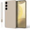 ORDA Hülle Kompatibel mit Samsung Galaxy S24 Plus 5G Hülle, Matte Ultra Dünn Soft Silikon Case, Kameraschutz TPU Handyhülle für Samsung Galaxy S24 Plus/S24+ Anti-Kratzer Schutzhülle Cover Khaki