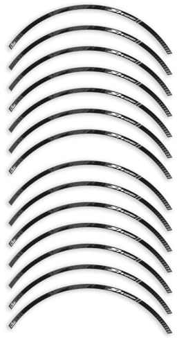 IRIDEA DESIGN adesivi cerchi moto nero opaco compatibile con HONDA SH 125 2020-2023