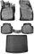 Juego de alfombrillas de goma 3D y bandeja de maletero para VW TIGUAN II, año de fabricación 2016-2020, borde extra alto de 5 cm, para todo tipo de climas, TPE, inodoras, antideslizantes, accesorios