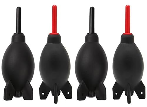 4 soffiatori d'aria a forma di razzo, professionale per spolverare la polvere, per fotocamere DSLR, sensori, filtri