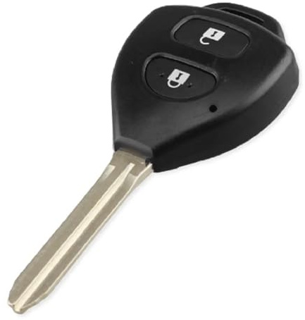 Carcasa Llave para Toyota Hilux Verso Urban Cruiser Rav4 Yaris, 2 Botones.