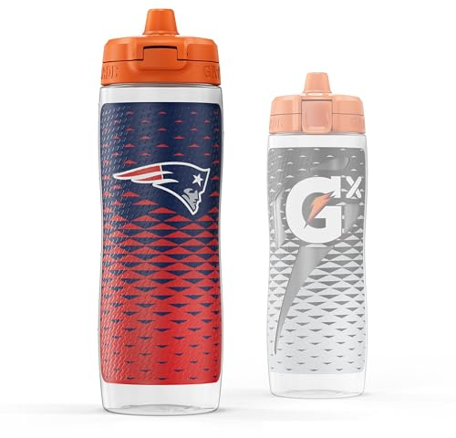 Gatorade Gx NFL Non-Slip Squeeze Bottles, 30 fl oz, Gx Hydration System