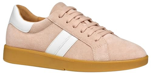 Geox Damen D MELEDA B Sneaker, Nude/White, 41 EU