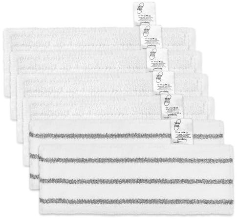 KEEPOW Pacchetto di potenza, 6 tubi extra resistenti in microfibra per pulitore a vapore Kärcher compatibile con EasyFix SC 2, SC 3, SC 4, SC 5, inclusi 4 polsini grigi e 2 bianchi